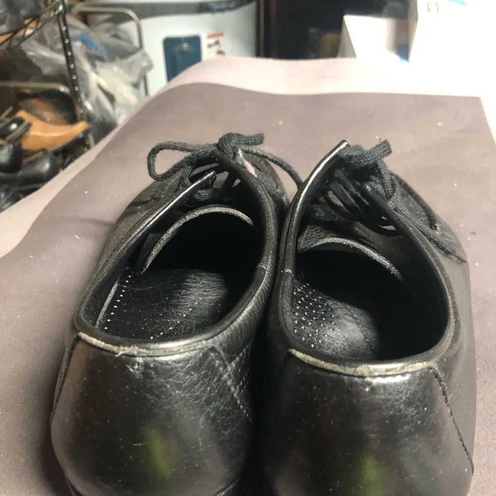 SAS Amigo Men’s Black Leather Slip-On Lace oxfords Loafers Shoes Size 10.5W